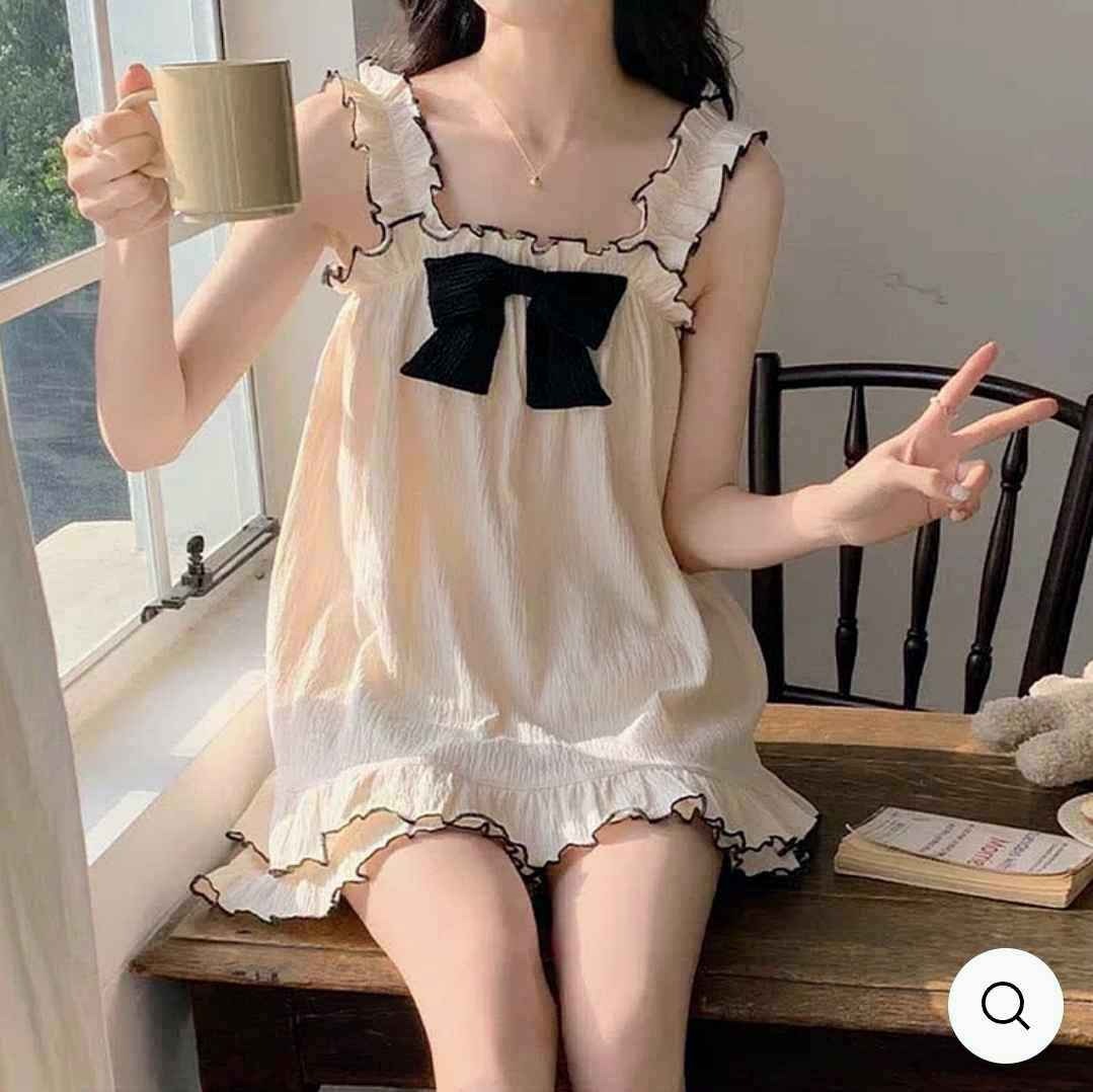 Cartoon Print Summer Cami Shorts Pajamas Set