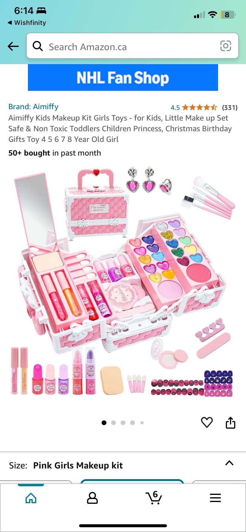 Aimiffy Kids Makeup Kit Girls Toys - for Kids, Little Make up Set Safe &amp; Non Toxic Toddlers Children Princess, Christmas Birthday Gifts Toy 4 5 6 7 8 Year Old Girl, Makeup - Amazon Canada