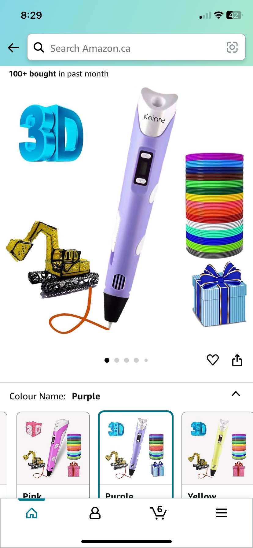 Keiare 3D Pen for Kids Upgrade 3D Printing Pen Stylo 3D Drawing Pen 3D Printer Pen Creative 3D Writing Pen Fun Toys for Kids Include 12 Colors PLA Filament Refills with Charger : Amazon.ca: Home