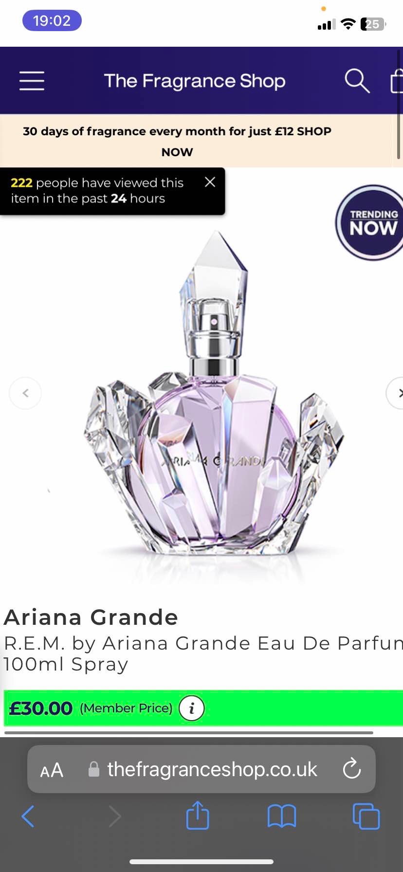 Ariana Grande R.E.M. by Ariana Grande Eau De Parfum 30ml Spray