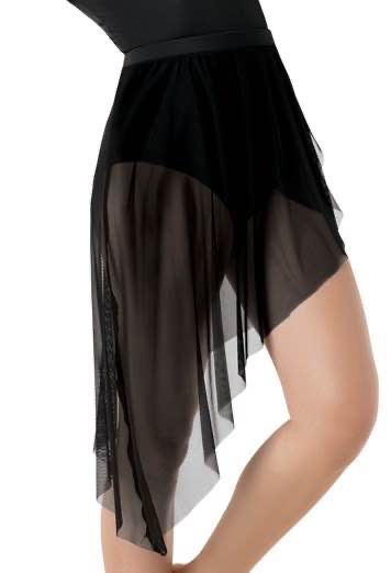 Asymmetrical Mesh Skirt