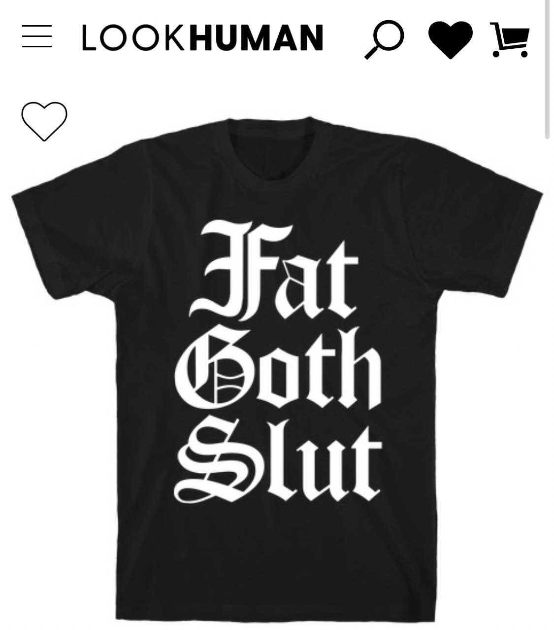 Fat Goth Slut T-Shirt