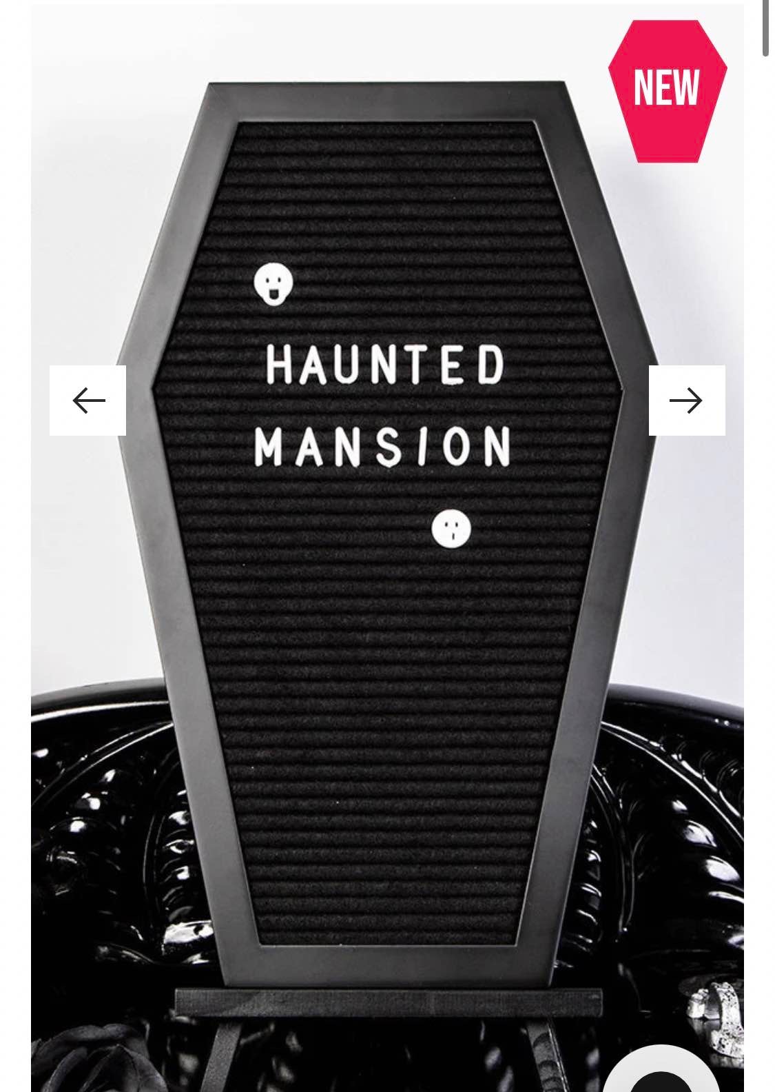 Ghostwriter Spooky Coffin Letterboard