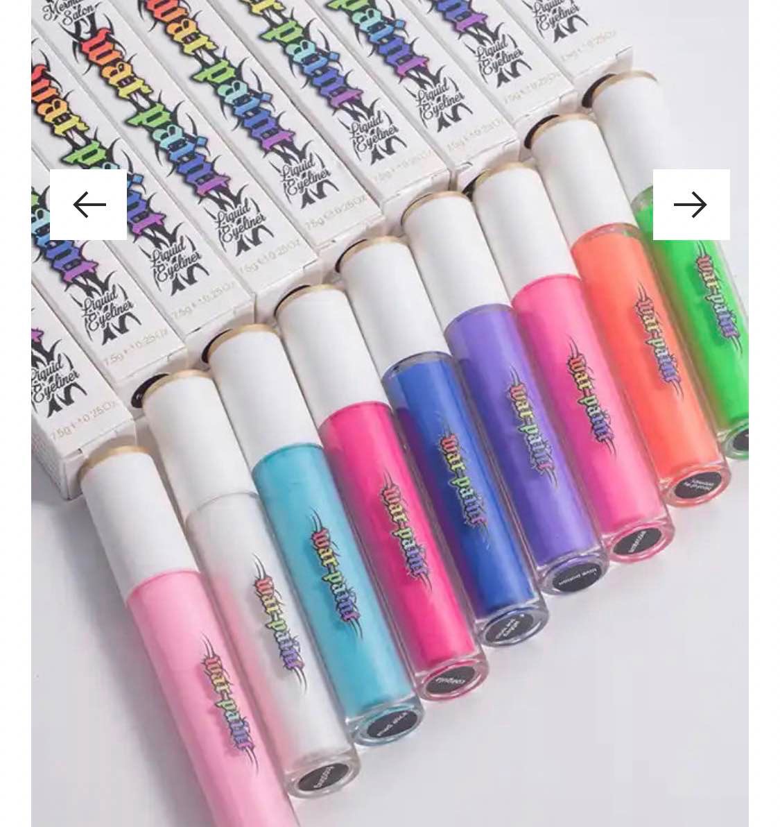 War Paint Liquid Liner | Full Set of Nine Liners