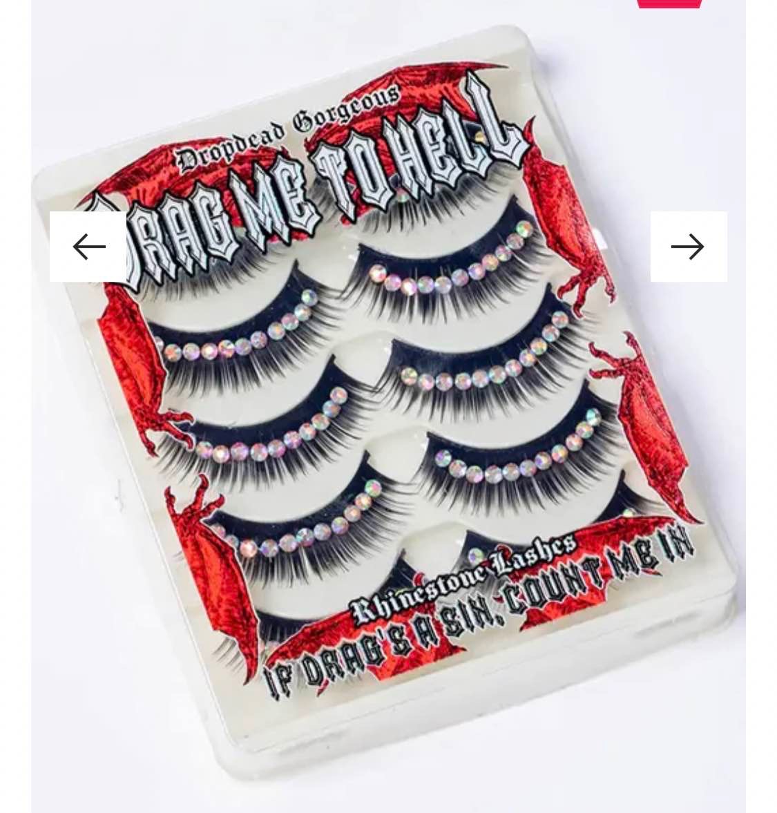 Drag Me To Hell Rhinestone Lash Pack | Black