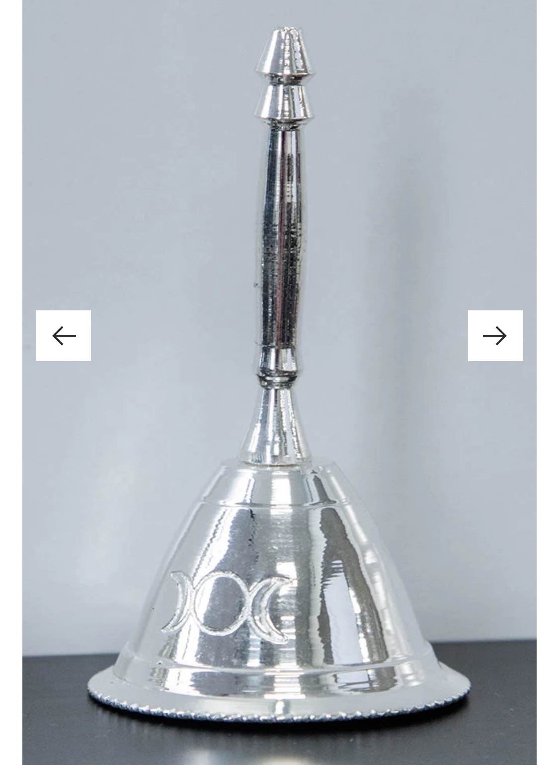 Silver Altar Bell | Triple Moon