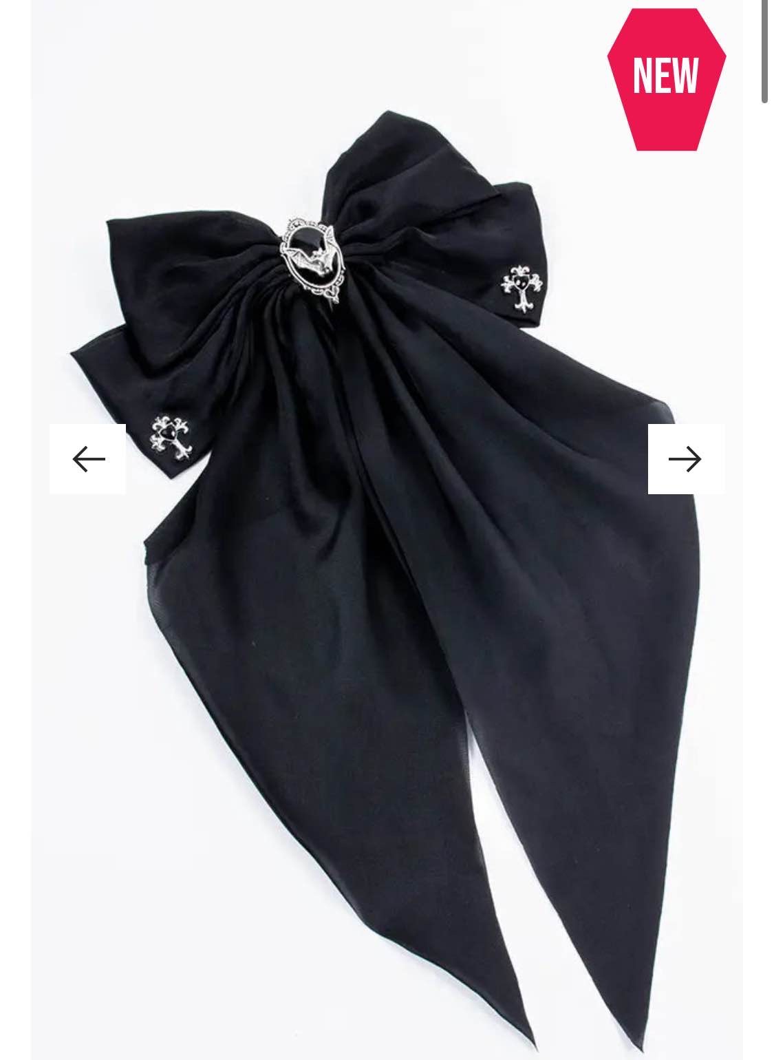 Night Of The Dead Bow Hairclip