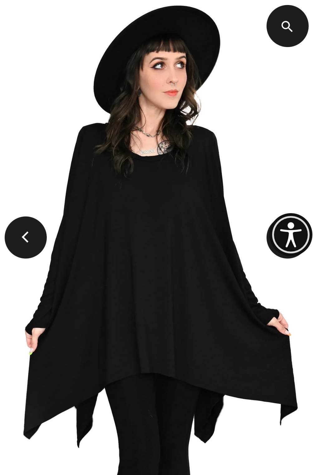 Long Flowing Top with Thumbholes – FOXBLOOD