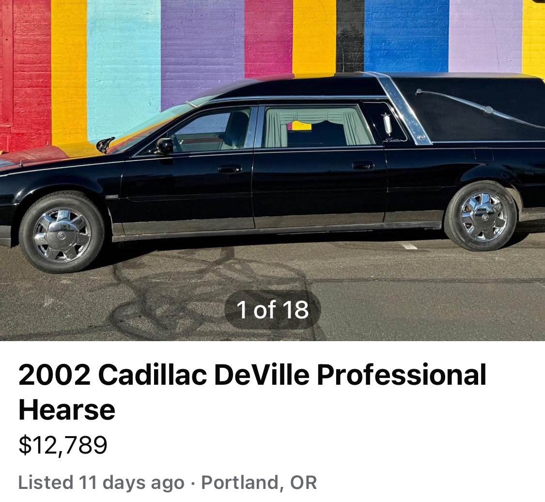 2002 Cadillac DeVille Professional Hearse