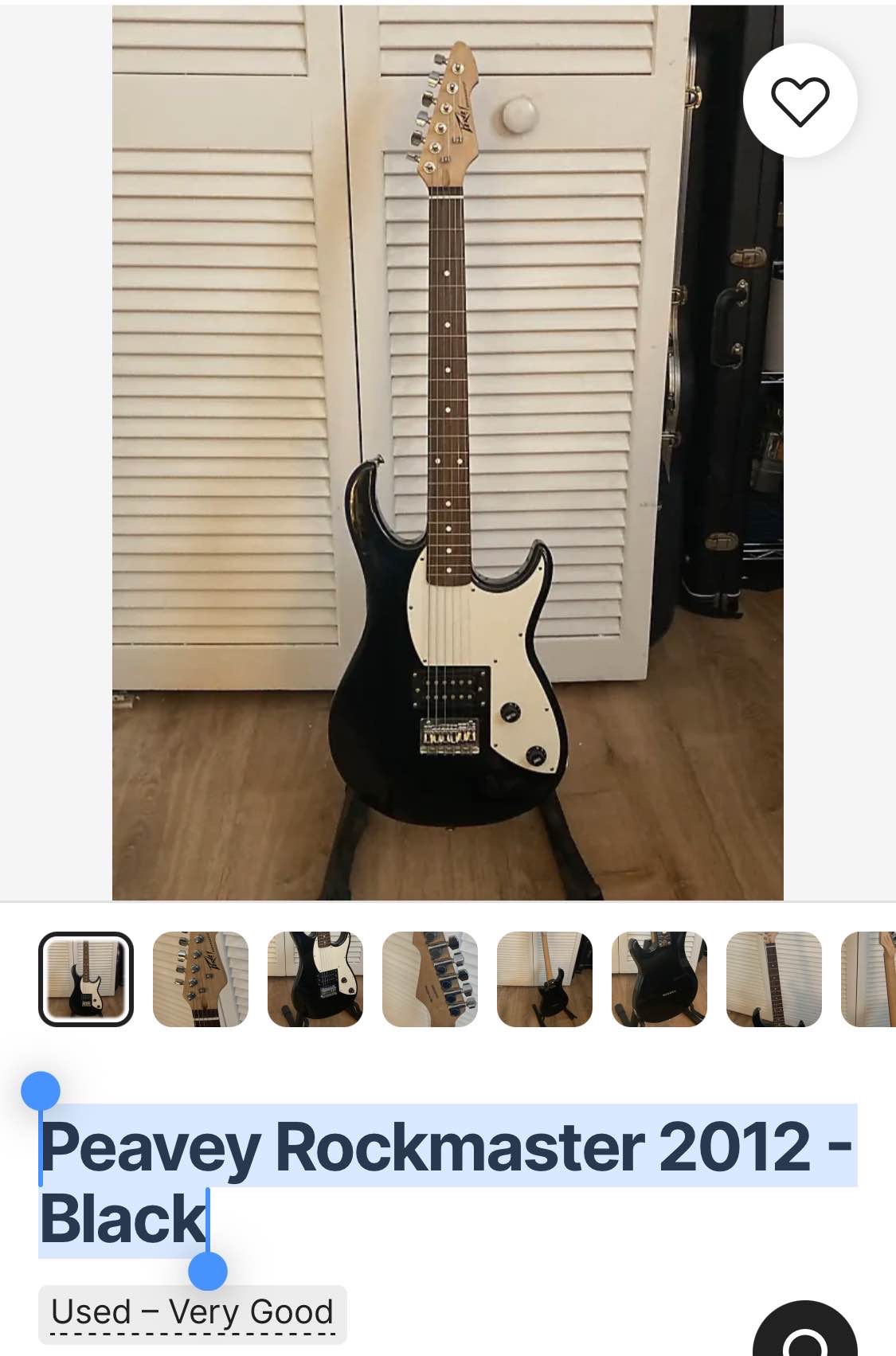 Peavey Rockmaster 2012 - Black