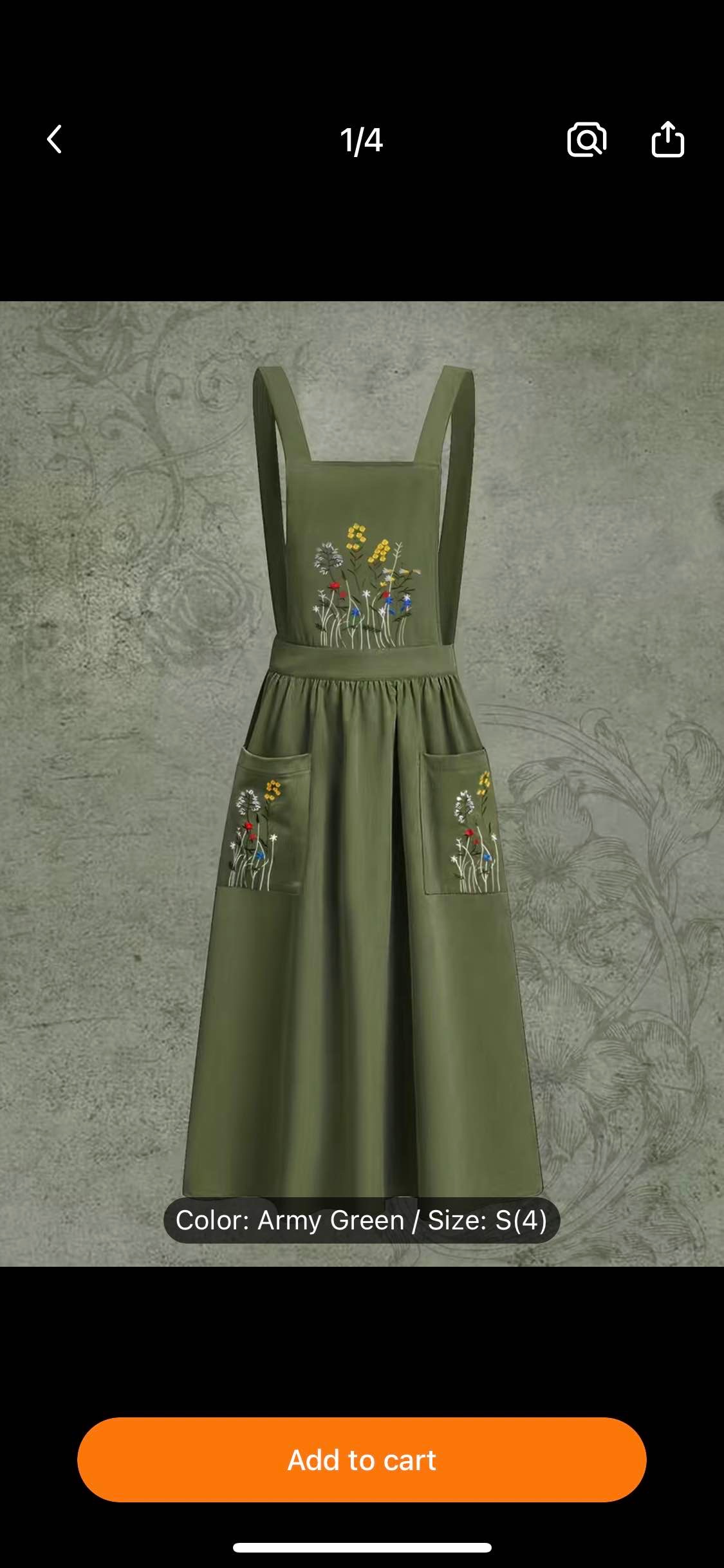 Plants Backless Dress