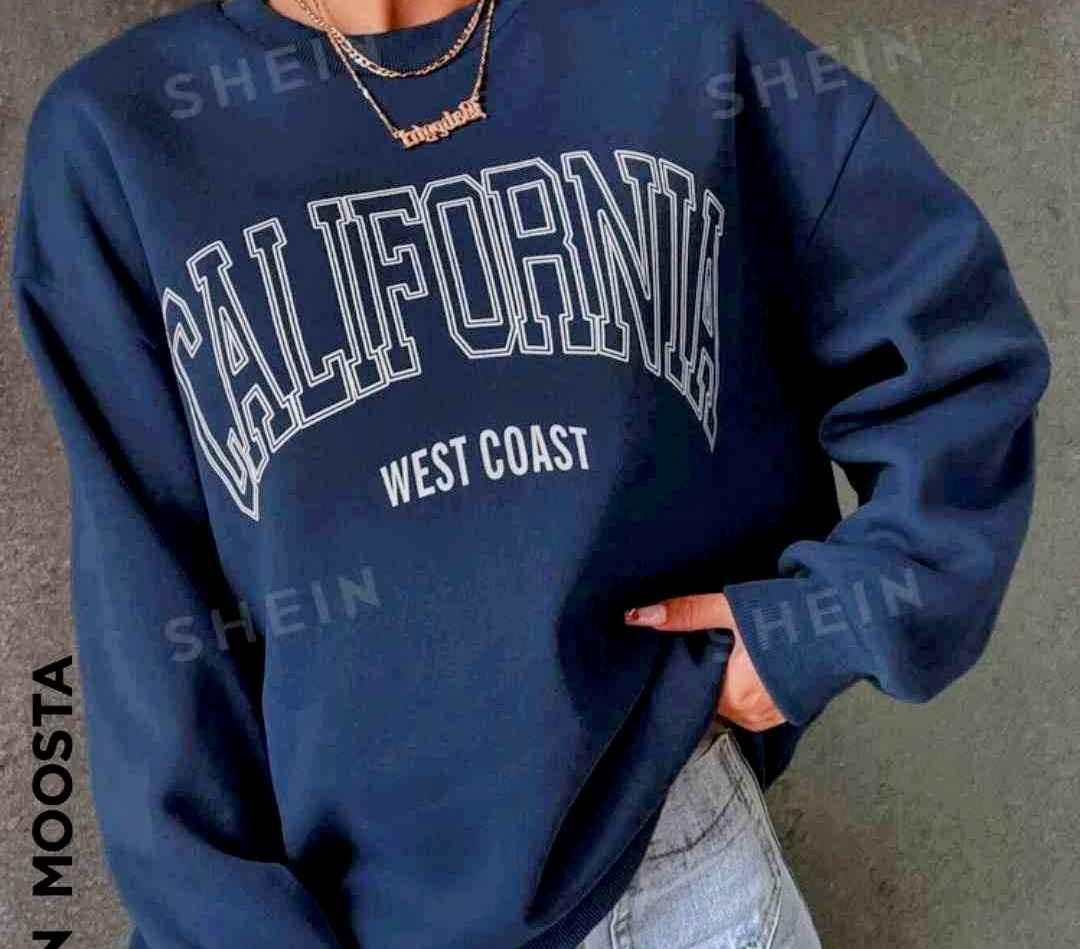 Letter Graphic Drop Shoulder Sweatshirt