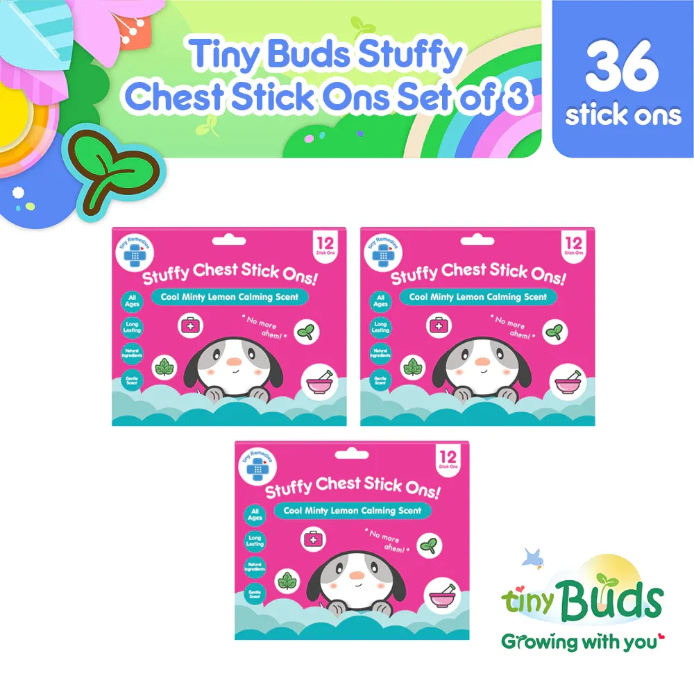 Tiny Buds Stuffy Chest Stick Ons