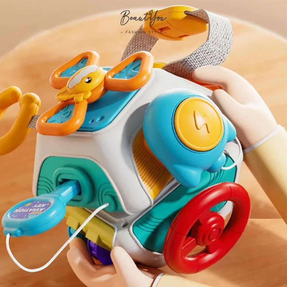 10 in 1 Baby Busy Board Cube Montessori Sensory Toys