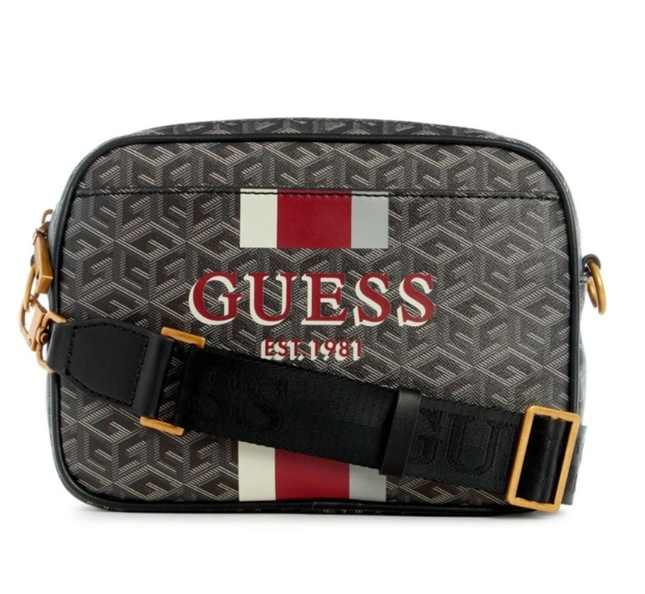 Guess Vikky Logo Crossbody Bag In Grey | MYER