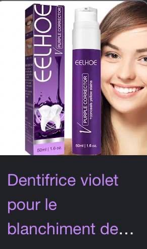 dentifrice violet
