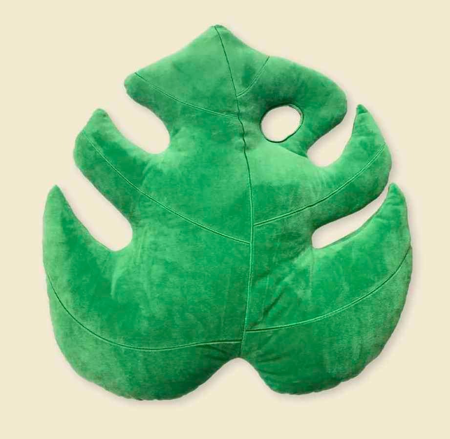 Monstera Pillows | Decorative Throw Pillows For Couch | Jungle Green