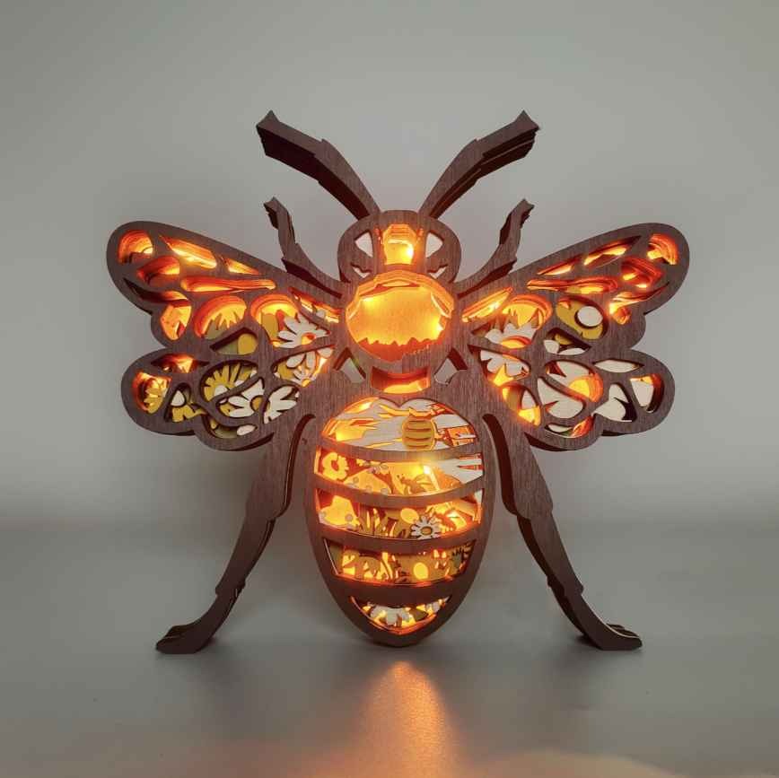 Bee Wooden Carving Gift