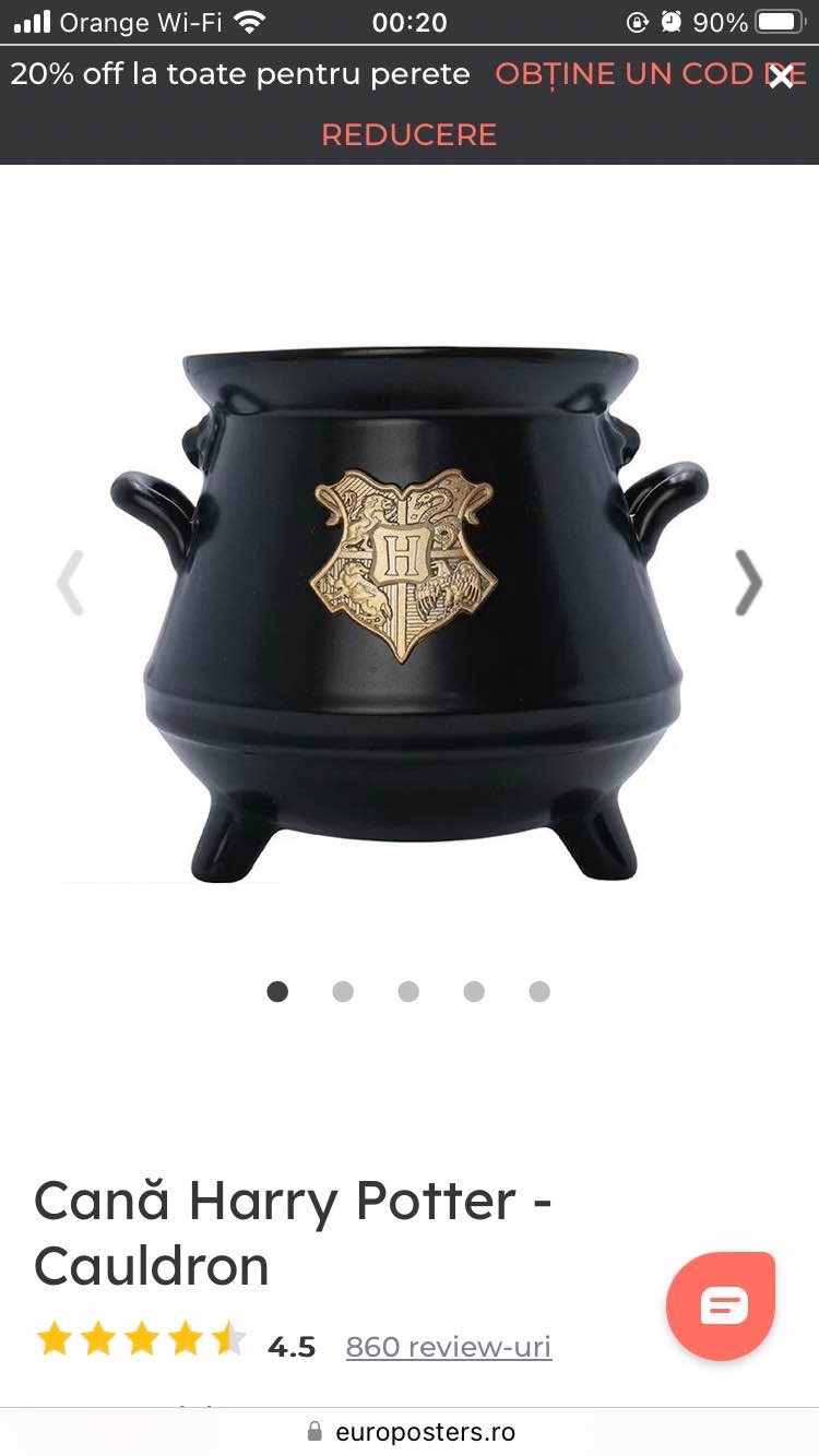 Cană Harry Potter - Cauldron