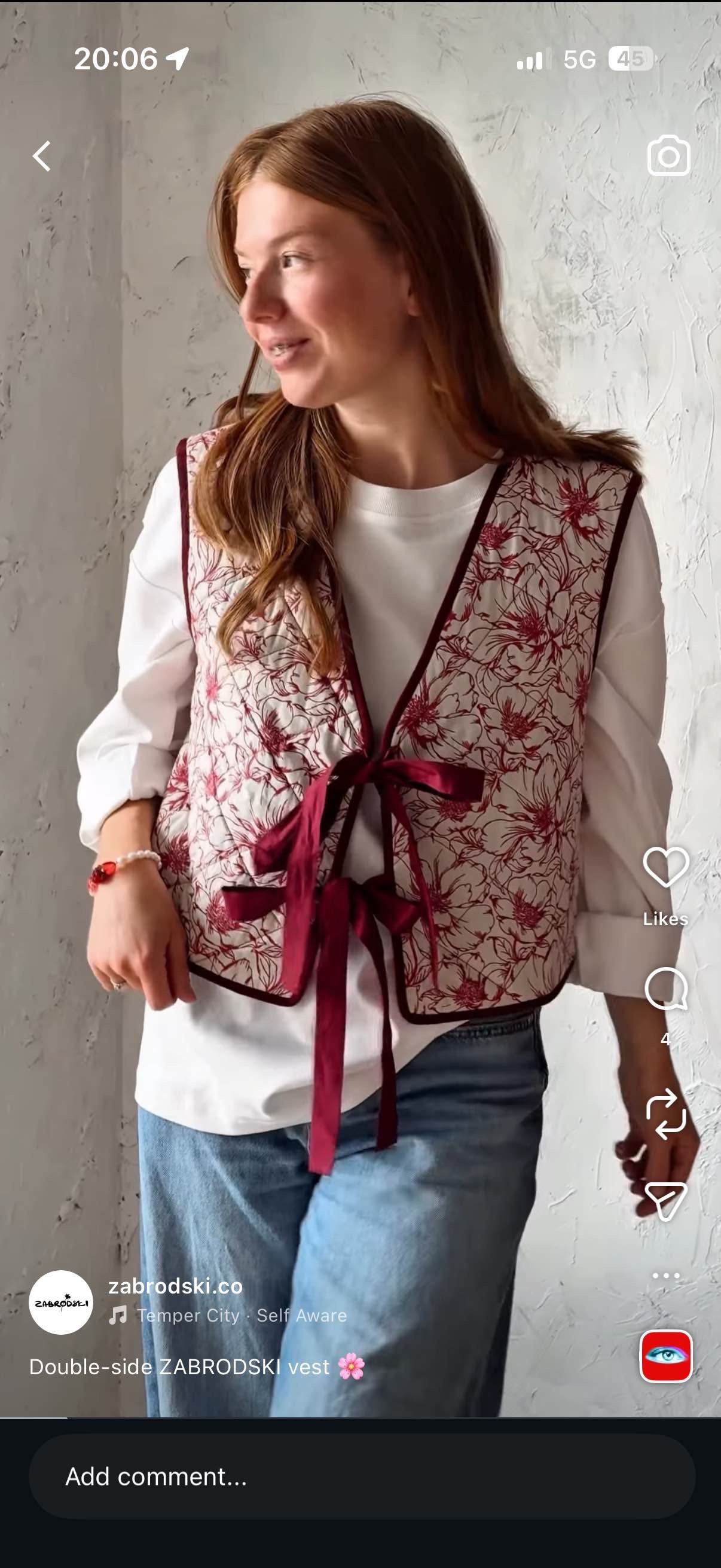 Zabrodski - vest, s size