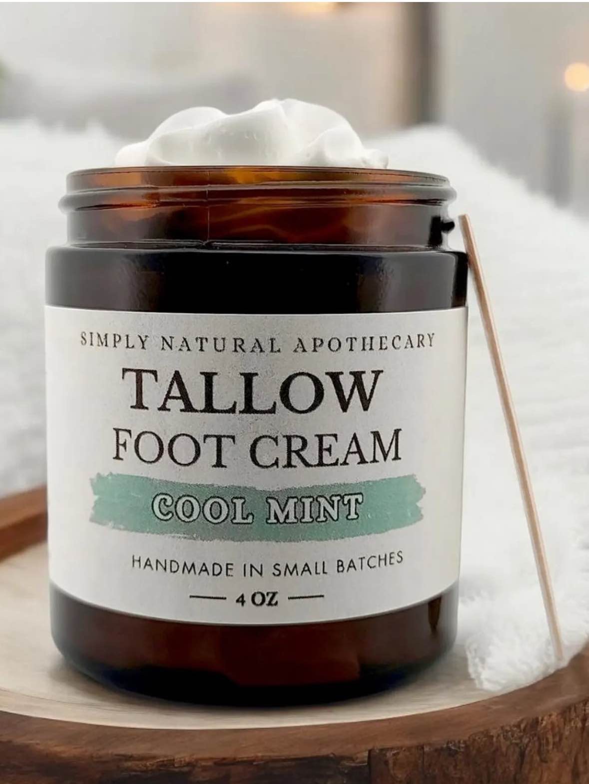 Tallow Foot Cream - Cool Mint - 4 oz