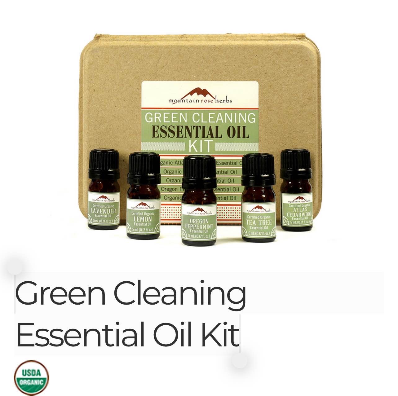 Green Cleaning Essential Oil Kit- Mountain Rose Herbs
