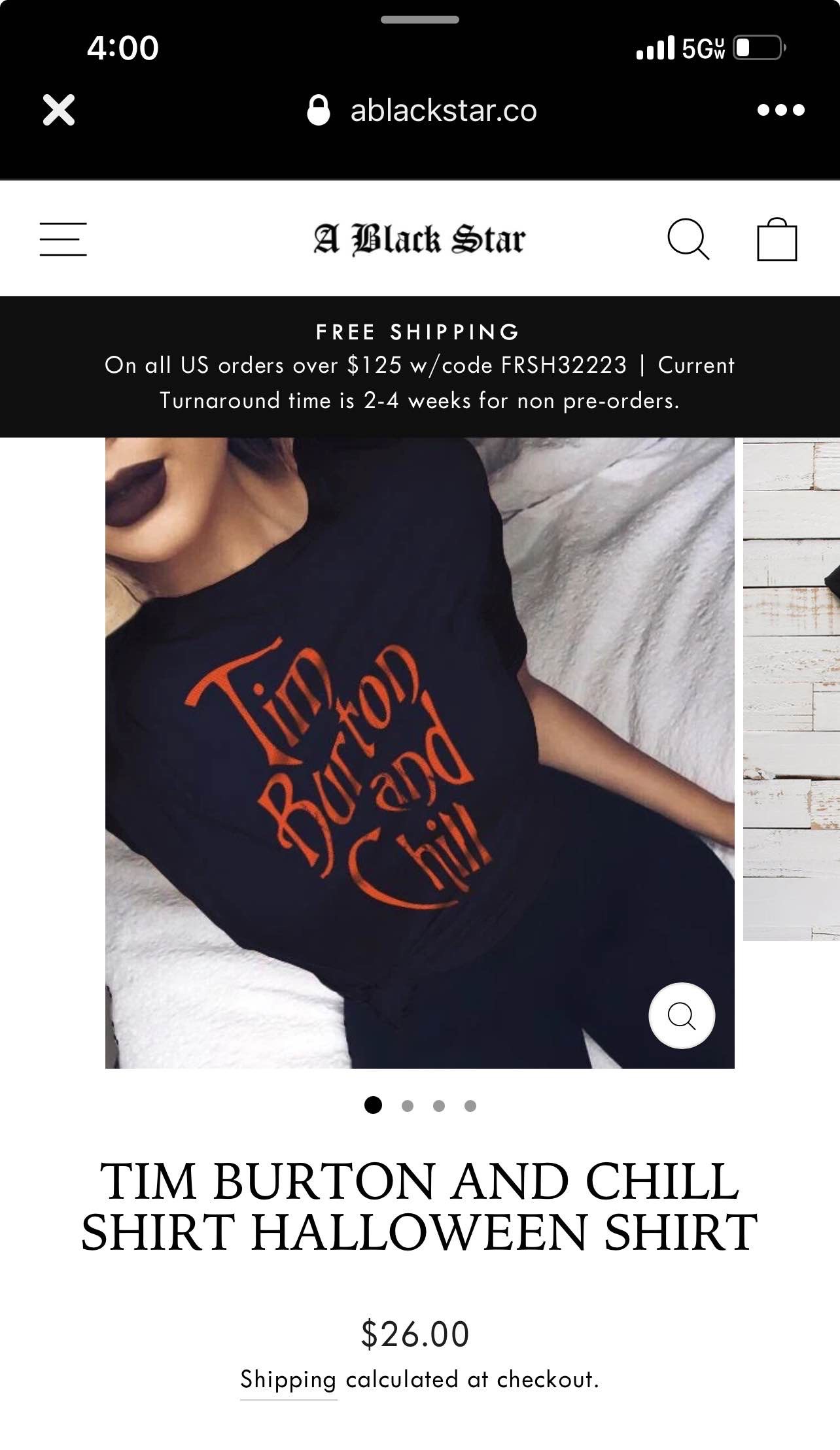 Tim Burton and Chill shirt