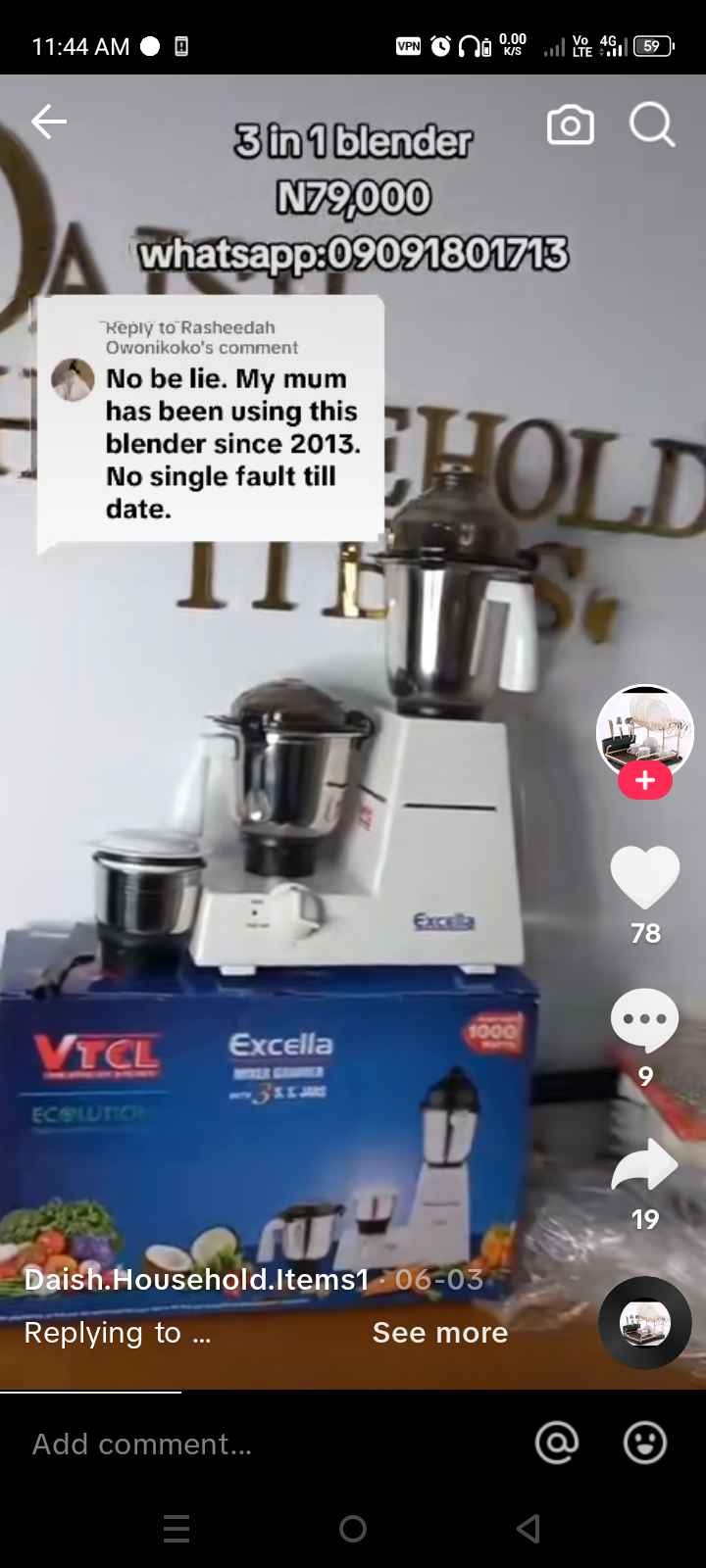3-in-1 VTCL Blender