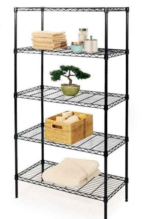 Ktaxon 4 Layer Wire Shelving Rack Metal Shelf Adjustable Unit Garage Storage, 35''L x 14''W x 55''H