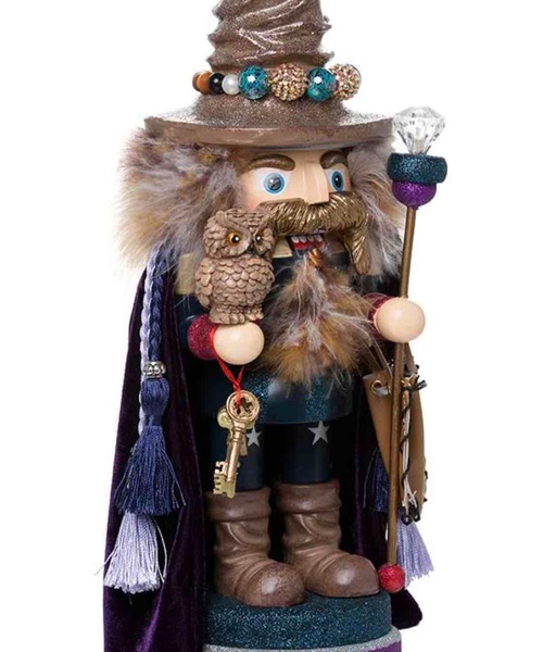 Amazon.com: Kurt Adler 15" Hollywood Wizard Nutcracker with Owl: Home & Kitchen