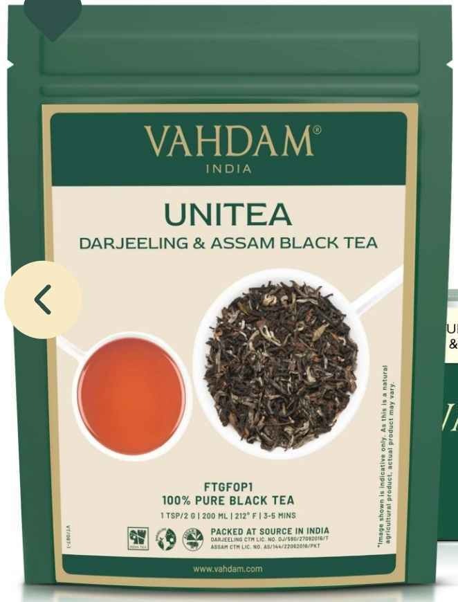 UNITEA, Blend of Darjeeling & Assam Black Tea, 3.53oz