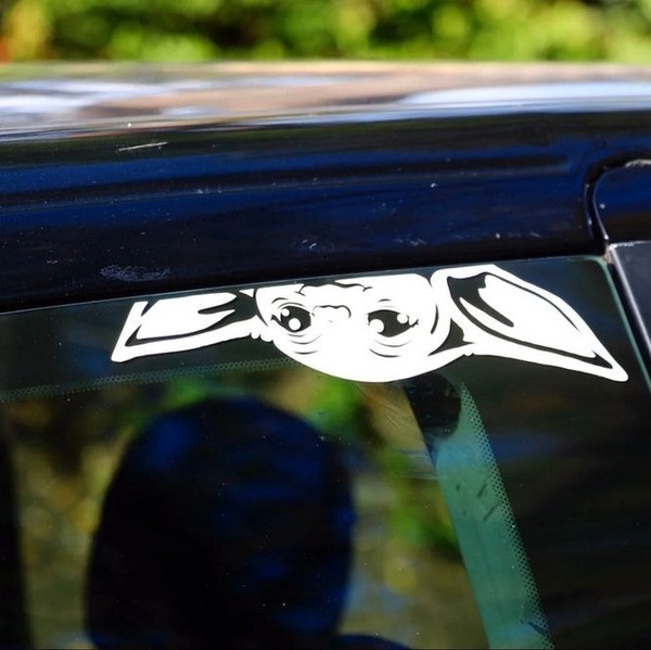 Baby Yoda 9" car decal