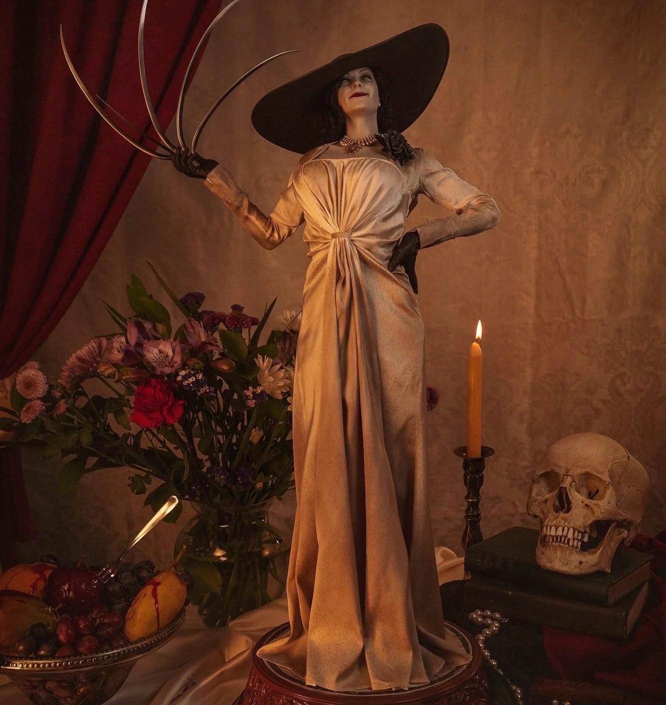 resident evil village lady dimitrescu 1/4 scale figure purearts