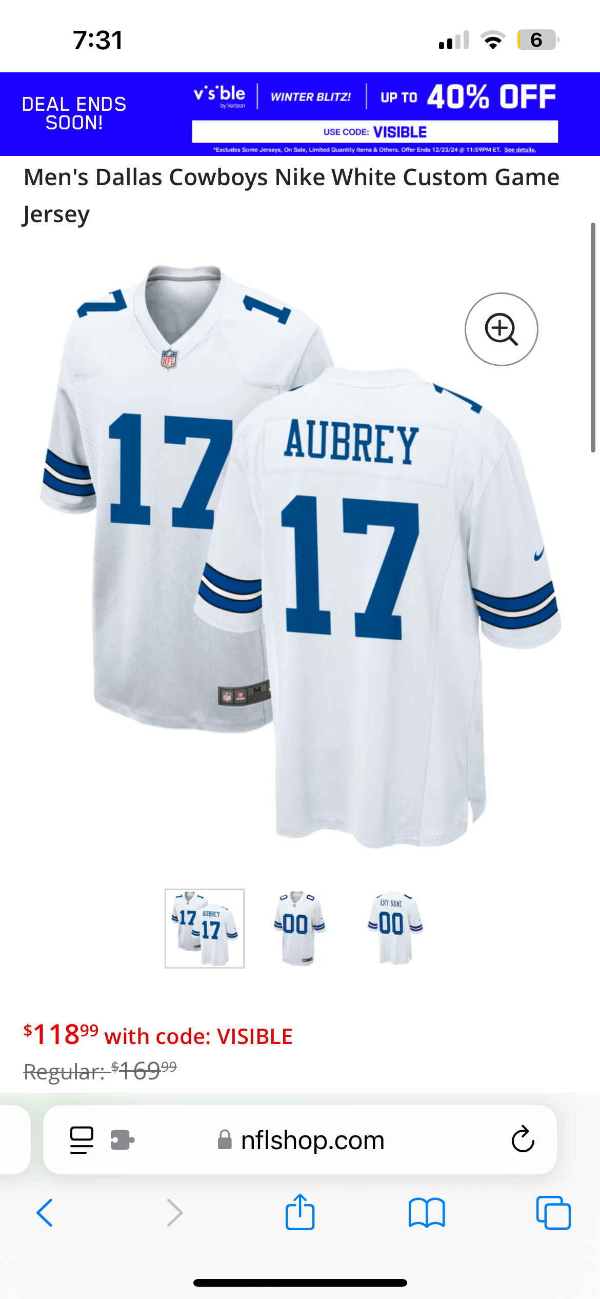 Brandon Aubrey Jersey