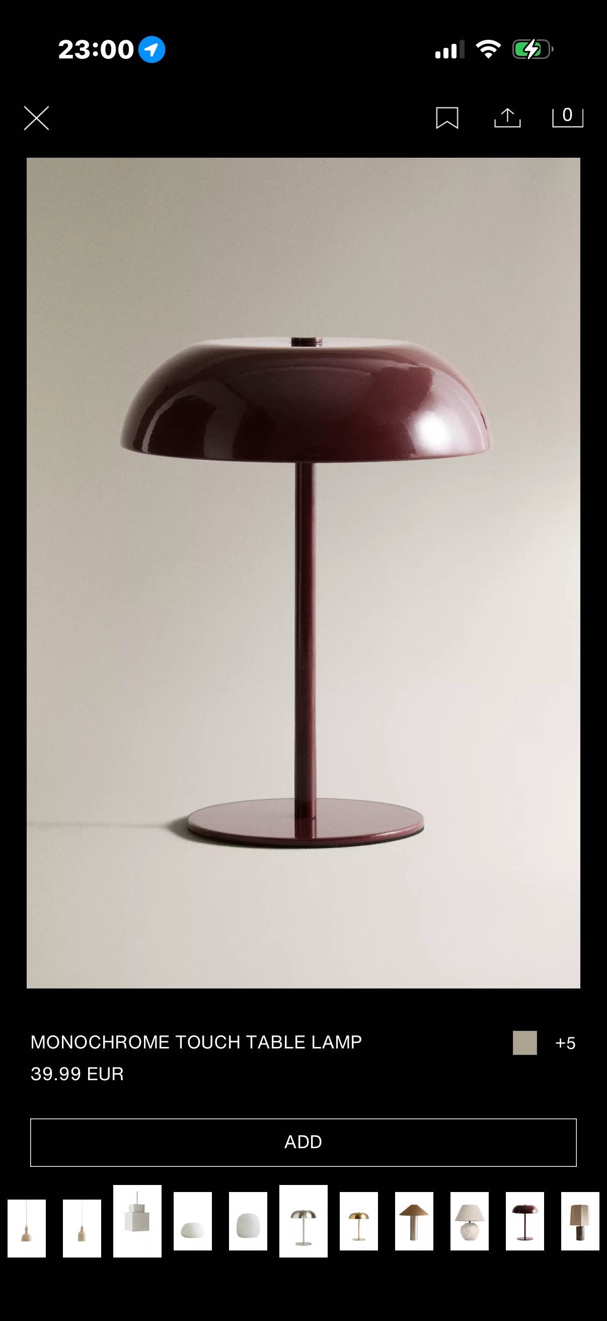 red lamp