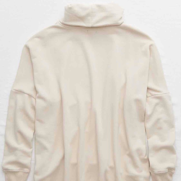 Aerie Sunday Soft Oversized Turtleneck Sweatshirt - Soft satin- Sz Small