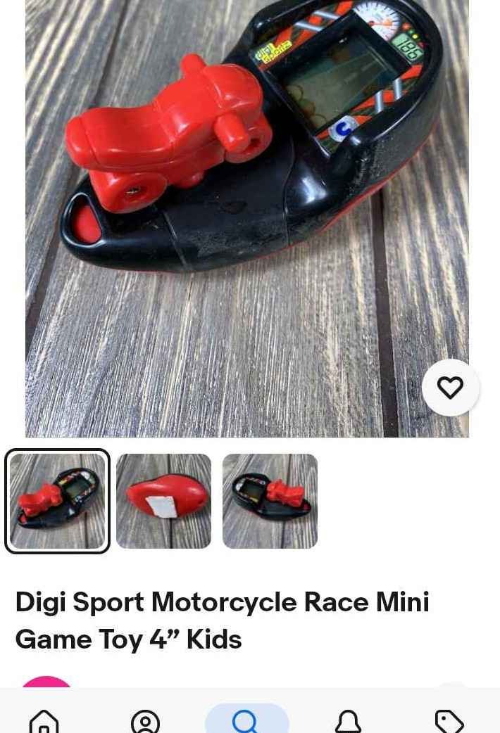 Digi Sport Motorcycle Race Mini Game Toy 4" Kids