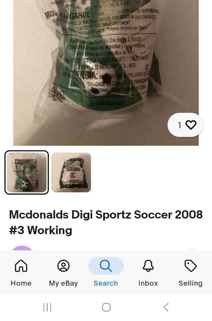 Mcdonalds Digi Sportz Soccer 2008 #3 Working