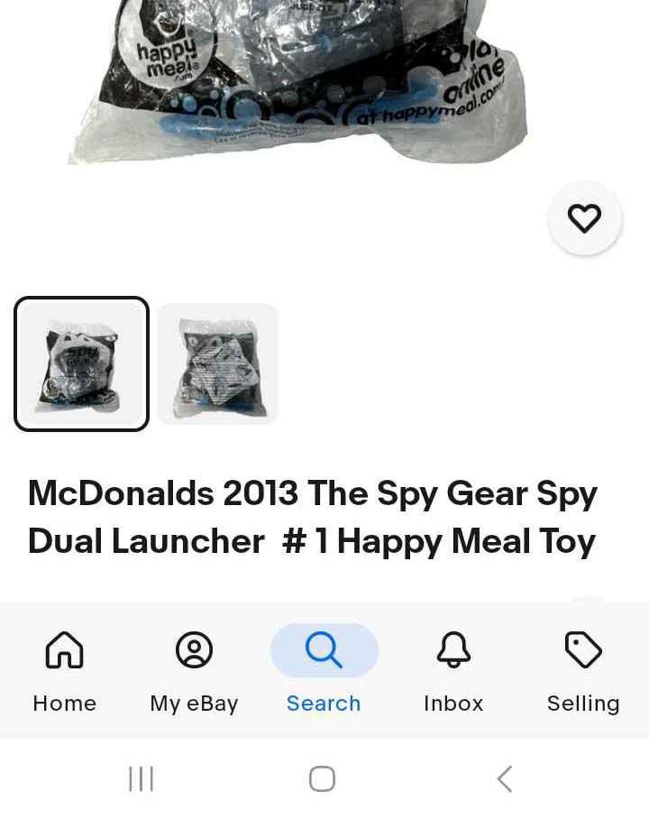 McDonalds 2013 The Spy Gear Spy Dual Launcher # 1 Happy Meal Toy