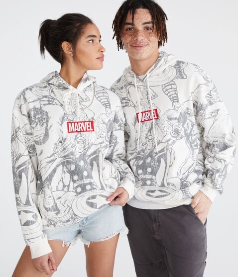 Marvel | Aero Allover Avengers Pullover Hoodie