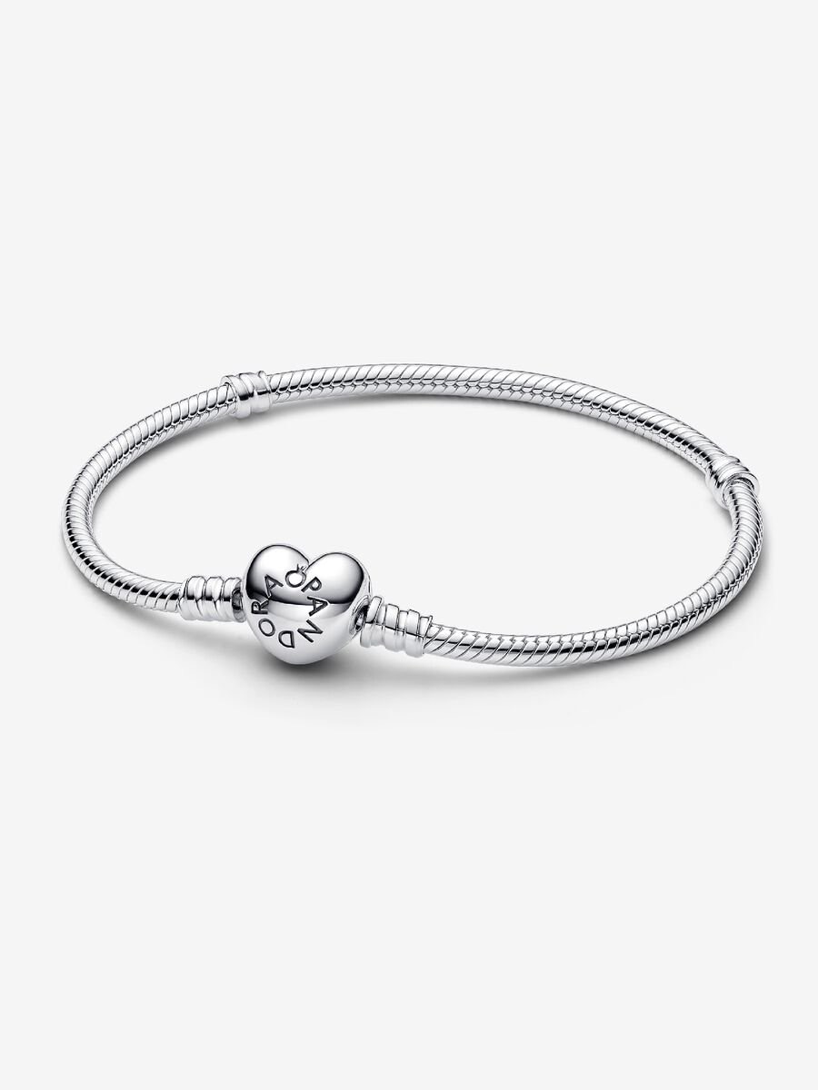 Moments Heart & Snake Chain Bracelet
Sterling silver