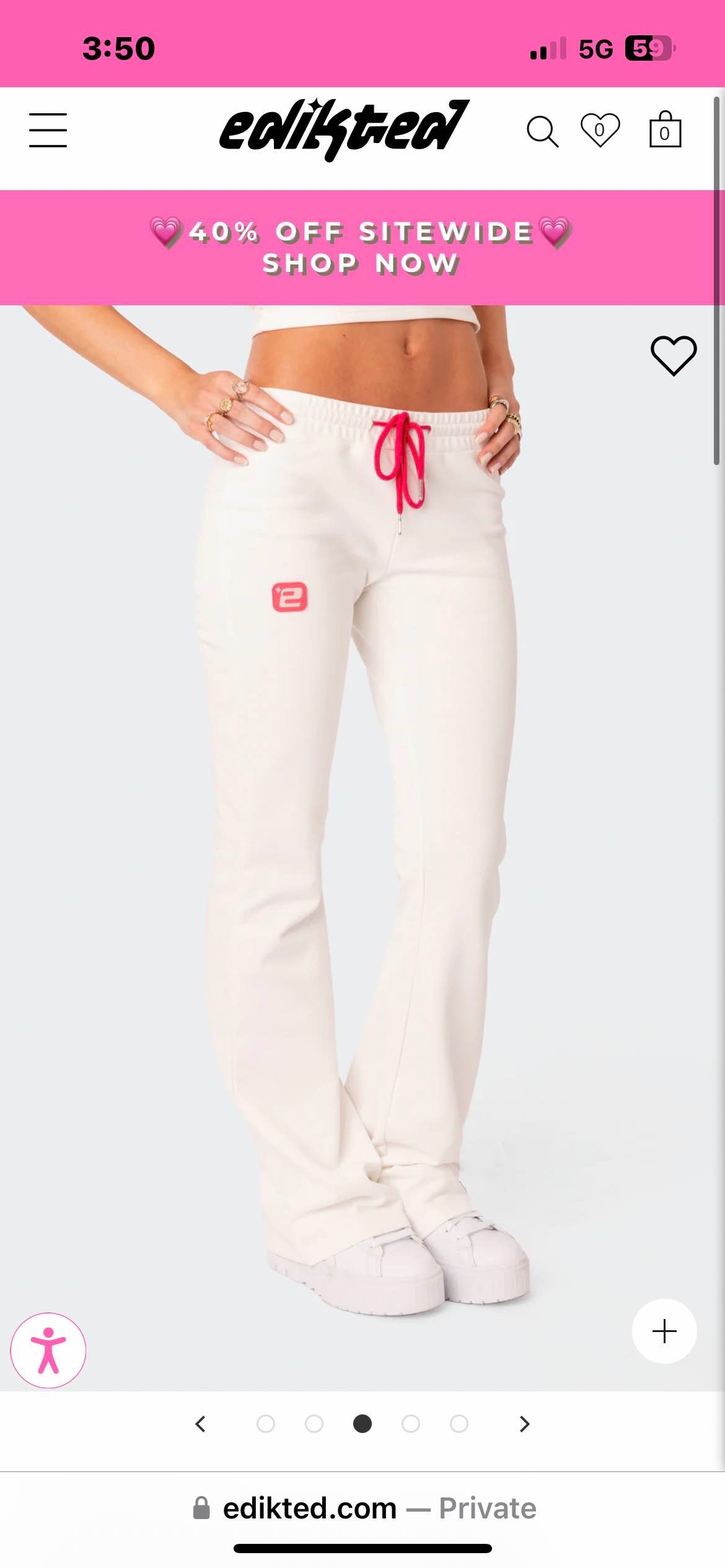 Cruz Low Rise Flared Sweatpants