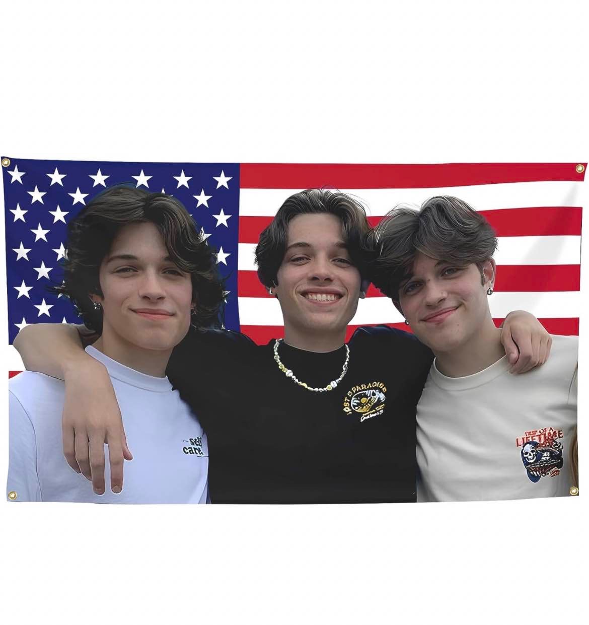 Funny Triplets Flag 3x5 Ft With Four Brass Grommets Funny Flag for College Dorm, Dorm Room Hanging Flag For Cave Bedroom, Soft High-definition Indoor Tapestry (colour4)