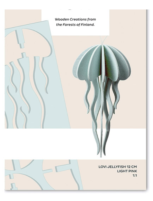 Lovi Jellyfish 12cm, light blue
