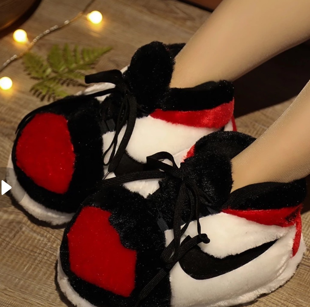 Comfy House Indoor Warm Sneaker Slippers One Size Fits Men Women Christmas Gift