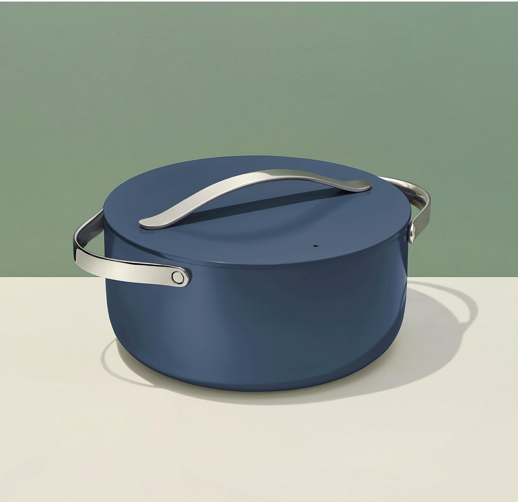 Caraway Nonstick Ceramic Dutch Oven Pot with Lid (6.5 qt, 10.5") - Navy