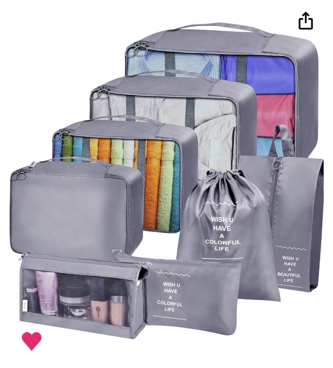 packing cubes