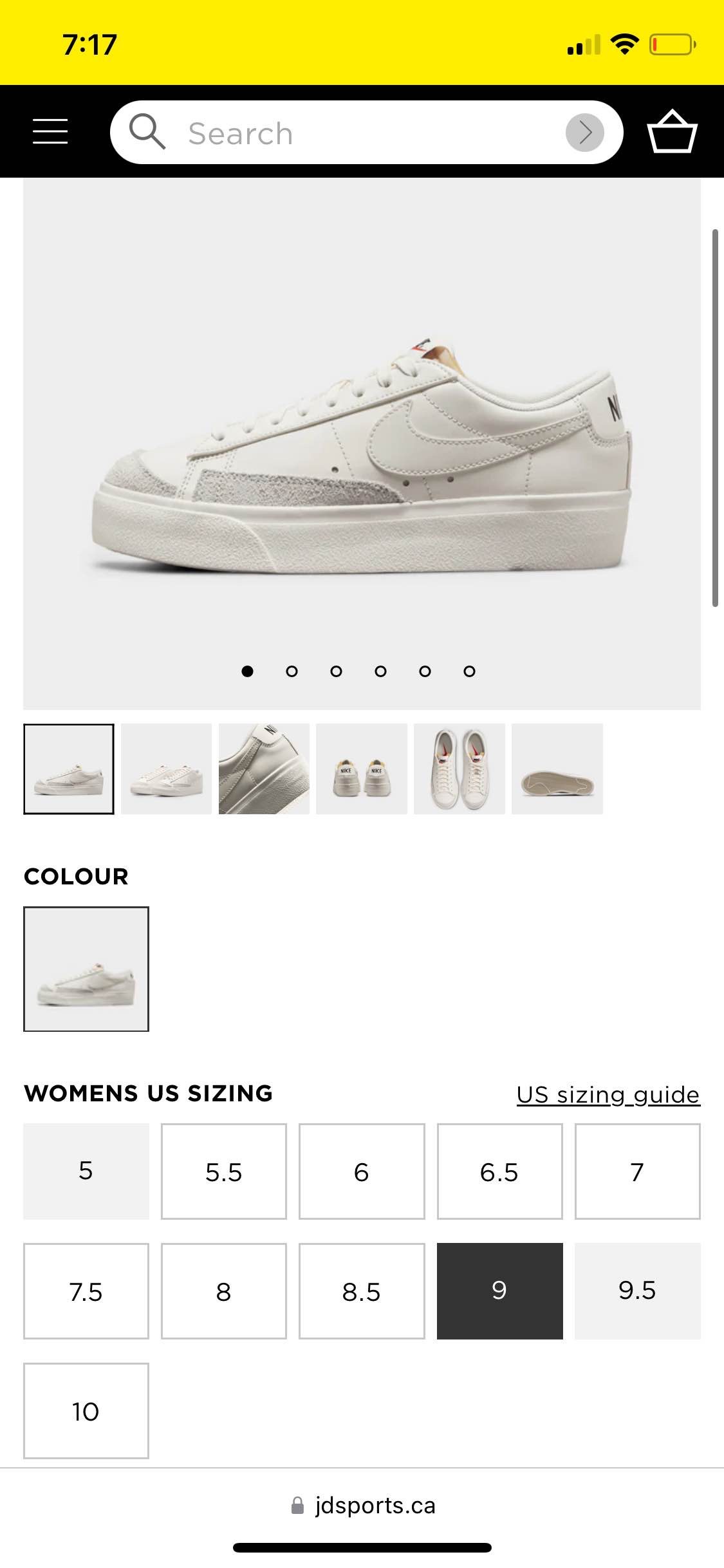 Nike Women's Blazer Low Platform Sail / Sail - Black
