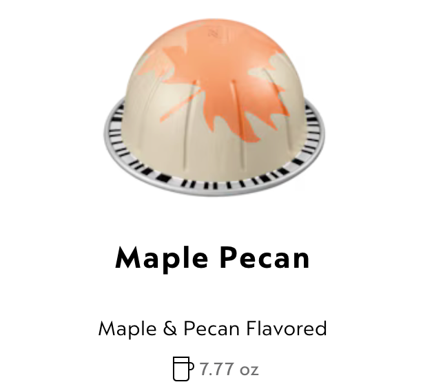 Maple Pecan Coffee Pods: Vertuo - Nespresso USA