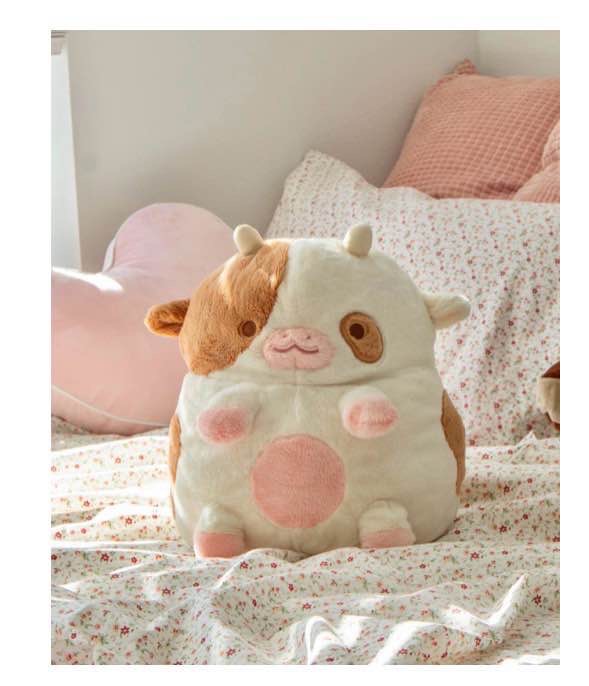 Chocolate Cow Heatable Plush